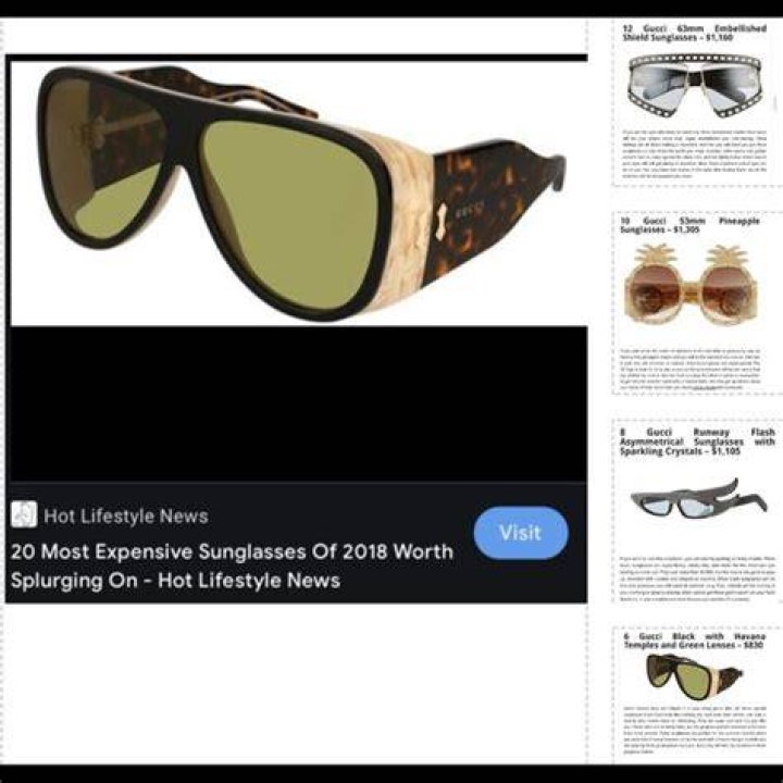 20 Most Expensive Sunglasses Of 2018 Worth Splurging On