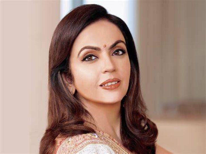 A Picture Of Nita Ambani Posing With Her Jet.