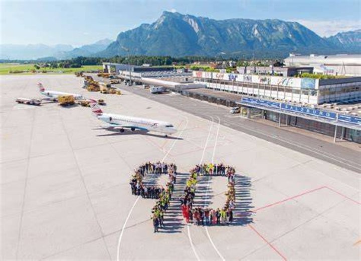 A Picture Of Salzburg Airport, Austria