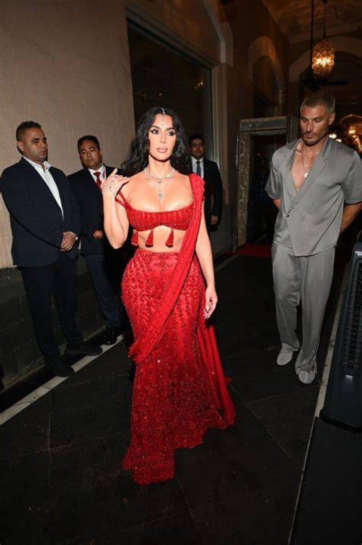 Kim Kardashian on the red carpet 