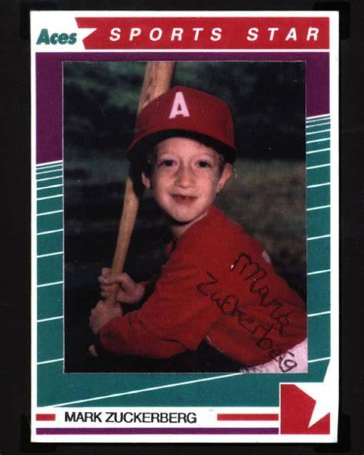 Mark Zuckerberg Little League Card With Signature Sold For Over $100,000 At Auction