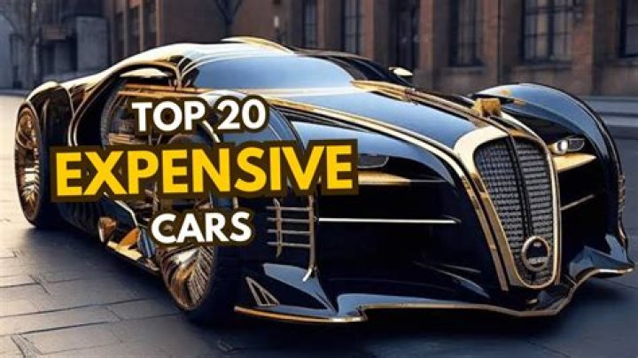 The 20 Most Expensive Cars In The World
