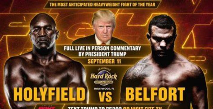 Words Worth Millions: Former President Trump Makes Millions To Commentate For The Evander Holyfield & Vitor Belfort Fight